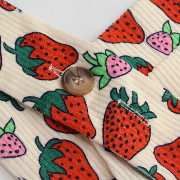 Cider Curve Strawberry Print Wide Leg Jumpsuit BNWT Size 4x - Picture 11 of 16